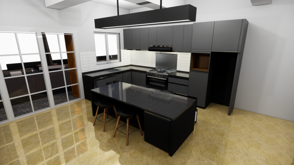 Proyek kitchen set Ibu Sisca pemesanan dari Australia Insterhome Jogja